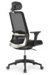 Кресло для персонала Riva Design Chair WORK W-218C черная сетка - 3