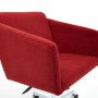 Кресло для персонала TetChair Milan бордо флок - 5